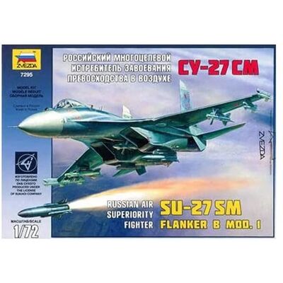 Maquette Sukhoi Su-27Sm Zvezda - 1:72 - Avion - Publicité Maquette Sukhoi Su-27Sm Zvezda - 1:72 - Avion - Publicité