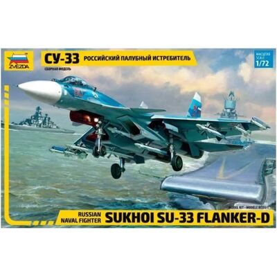 Maquette Sukhoi Su-33 Zvezda - Échelle 1/72 - Publicité Maquette Sukhoi Su-33 Zvezda - Échelle 1/72 - Publicité