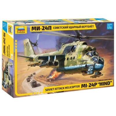 Zvezda Mi-24P Hind F Hubschraubermodell - 1:72 Zvezda Mi-24P Hind F Hubschraubermodell - 1:72