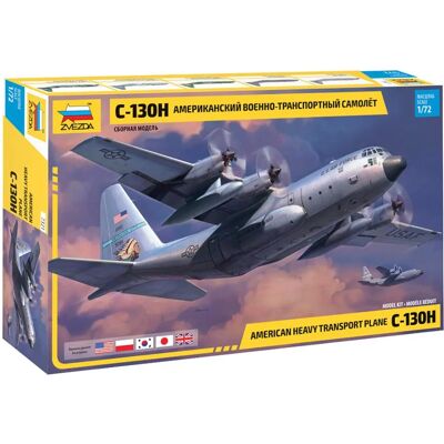 Zvezda Maqueta C-130 H, Avión De Transporte Pesado 1/72 Zvezda Maqueta C-130 H, Avión De Transporte Pesado 1/72