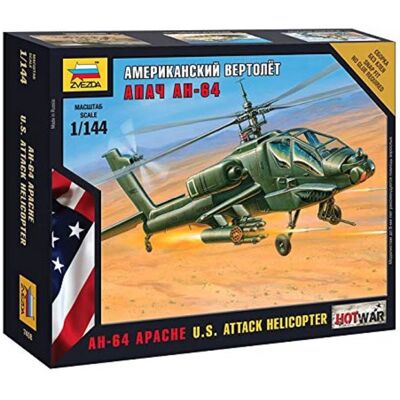 Zvezda - AH-64 Apache - 1/144 - Modello aereo Zvezda - AH-64 Apache - 1/144 - Modello aereo