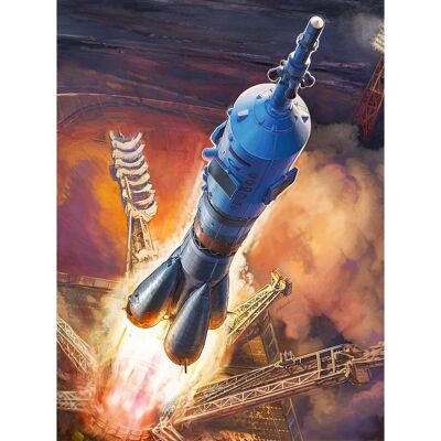 Veicolo di lancio Soyuz 2.1a Zvezda - Kit con 111 pezzi - 35,5cm - Veicolo di lancio Veicolo di lancio Soyuz 2.1a Zvezda - Kit con 111 pezzi - 35,5cm - Veicolo di lancio