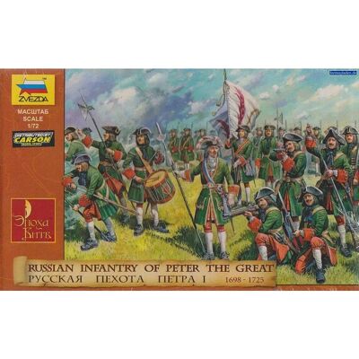 Zvezda Russische Infanterie - 1:72 Maßstab Modellfiguren - Historische Soldaten Zvezda Russische Infanterie - 1:72 Maßstab Modellfiguren - Historische Soldaten