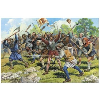 Zvezda 8059 Armée Paysans Médiévaux Modélisation - 1:72 - Publicité Zvezda 8059 Armée Paysans Médiévaux Modélisation - 1:72 - Publicité