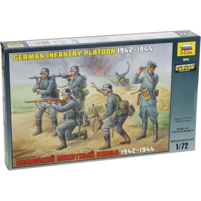 Zvezda Deutsche Infanterie WWII Modellfiguren - Maßstab 1:72 Zvezda Deutsche Infanterie WWII Modellfiguren - Maßstab 1:72