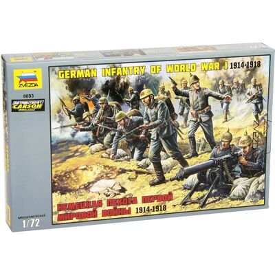 Zvezda Deutsche Infanterie WWI - Modellfiguren - 1:72 Zvezda Deutsche Infanterie WWI - Modellfiguren - 1:72