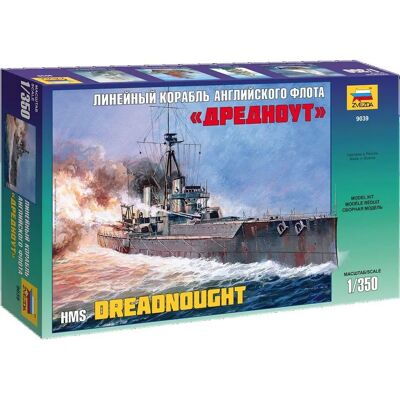 Zvezda HMS Dreadnought Modellbausatz - 1:350 Zvezda HMS Dreadnought Modellbausatz - 1:350