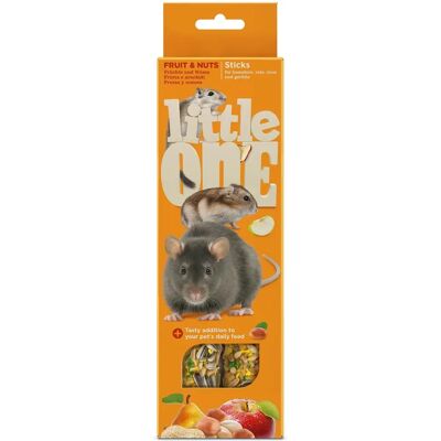 Bâtonnets Fruits Noix Little One pour hamsters - Publicité Bâtonnets Fruits Noix Little One pour hamsters - Publicité