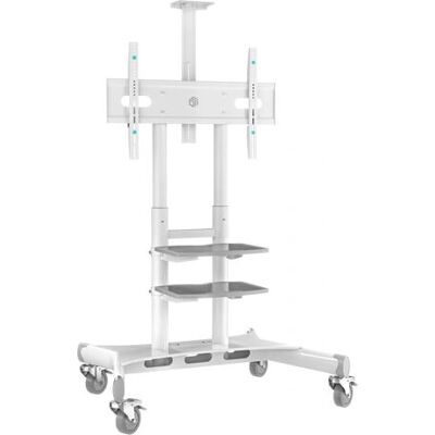 Onkron weißer TV-Ständer/Schwenkarm für 50-86 Zoll Bildschirme mit verstellbarer Höhe Onkron weißer TV-Ständer/Schwenkarm für 50-86 Zoll Bildschirme mit verstellbarer Höhe