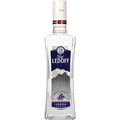 Vodka Graf Ledoff - 40% vol. - 0,5L - Classique, Pure, Polyvalente - Publicité Vodka Graf Ledoff - 40% vol. - 0,5L - Classique, Pure, Polyvalente - Publicité