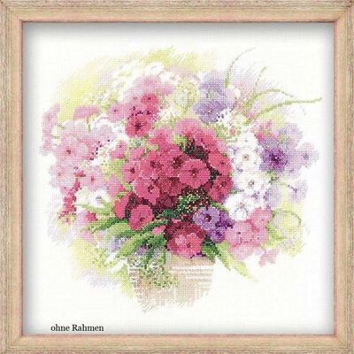 Riolis Rosa Kreuzstich-Set - 30x30 cm Riolis Rosa Kreuzstich-Set - 30x30 cm