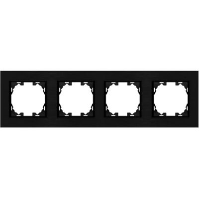Iluminashop - WLUX 4-Mod Aluminum - Nero - Mounting Frame Iluminashop - WLUX 4-Mod Aluminum - Nero - Mounting Frame