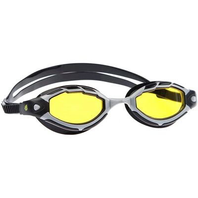 Mad Wave Shark Goggles - Silver/Yellow - Unisex UK Mad Wave Shark Goggles - Silver/Yellow - Unisex UK