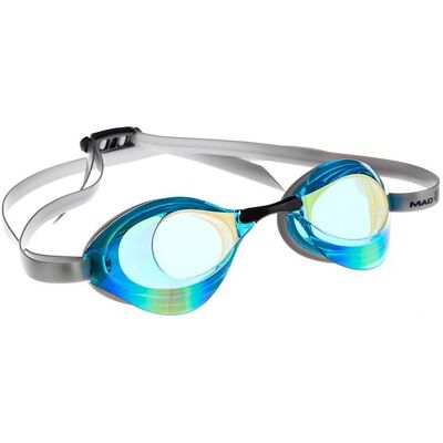 Lunettes de natation Mad Wave Turbo Racer II Rainbow hydrodynamiques - Publicité Lunettes de natation Mad Wave Turbo Racer II Rainbow hydrodynamiques - Publicité