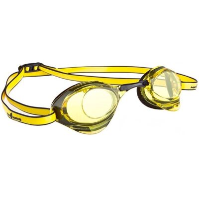 Lunettes Mad Wave Turbo Racer II - Jaunes pour Course - Publicité Lunettes Mad Wave Turbo Racer II - Jaunes pour Course - Publicité