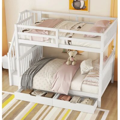 WISHDOR - Letto a castello - 140 x 200 cm - 2 cajones - Bed WISHDOR - Letto a castello - 140 x 200 cm - 2 cajones - Bed