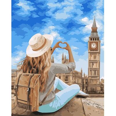 Buttinette London Malen nach Zahlen Set Buttinette London Malen nach Zahlen Set