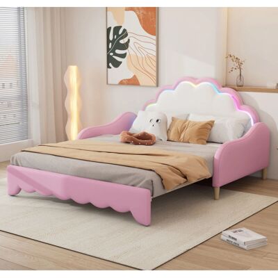 OKWISH - Divano letto 140x200 cm - Rosa - Sofa cama OKWISH - Divano letto 140x200 cm - Rosa - Sofa cama
