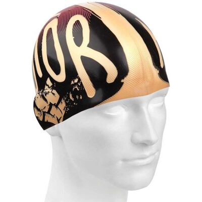 Mad Wave - Motor Swim Cap - Negro/Amarillo - Gorro de natación Mad Wave - Motor Swim Cap - Negro/Amarillo - Gorro de natación