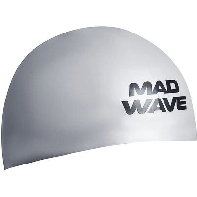 Bonnet de natation Mad Wave D-Cap - Argent - Femmes UK M - Publicité Bonnet de natation Mad Wave D-Cap - Argent - Femmes UK M - Publicité