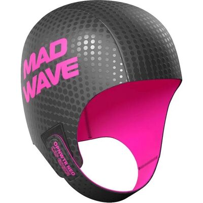 MAD WAVE Bonnet de Natation en Néoprène - Unisexe - Rose - Publicité MAD WAVE Bonnet de Natation en Néoprène - Unisexe - Rose - Publicité