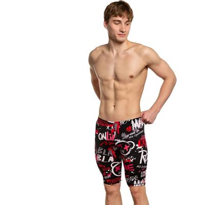 Mad Wave Tri Drive PBT H1 Low Waist Jammers - Black / Multi - Mens Triathlon Equipment Mad Wave Tri Drive PBT H1 Low Waist Jammers - Black / Multi - Mens Triathlon Equipment