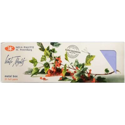 Honsell Witte Nachten Elena Bazanova aquarelset - 21 kleuren Honsell Witte Nachten Elena Bazanova aquarelset - 21 kleuren
