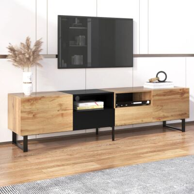 OKWISH - WF304203AAF - Madera Negra - MDF - Soporte de TV OKWISH - WF304203AAF - Madera Negra - MDF - Soporte de TV