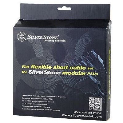SilverStone PP05-E Conjunto de cabos de fonte de alimentação - Conjunto de cabos SilverStone Strider SilverStone PP05-E Conjunto de cabos de fonte de alimentação - Conjunto de cabos SilverStone Strider