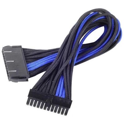 Cable de extensión de alimentación Silverstone ATX - Negro/Azul - Cable de extensión de energía Cable de extensión de alimentación Silverstone ATX - Negro/Azul - Cable de extensión de energía