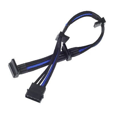 Silverstone PP07-BTSBA Verlängerungskabel - 0,3 m - Schwarz/Blau Silverstone PP07-BTSBA Verlängerungskabel - 0,3 m - Schwarz/Blau