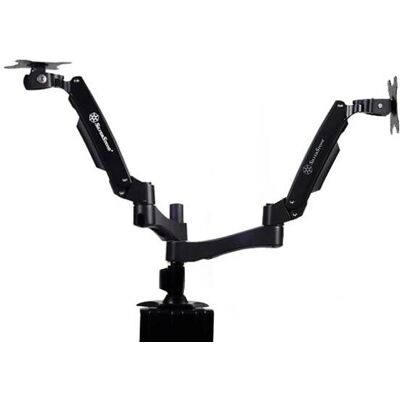 Support Moniteur Silverstone SST-ARM22BC - 17-24 pouces Noir - Publicité Support Moniteur Silverstone SST-ARM22BC - 17-24 pouces Noir - Publicité