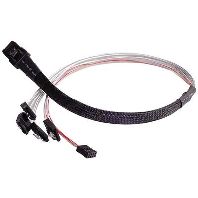 Silverstone CPS03 0,5m Zwart SATA/SAS Kabel Silverstone CPS03 0,5m Zwart SATA/SAS Kabel