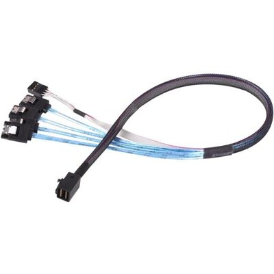 Silverstone CPS05 - SATA/SAS Kabel - 0,5m - Schwarz Silverstone CPS05 - SATA/SAS Kabel - 0,5m - Schwarz