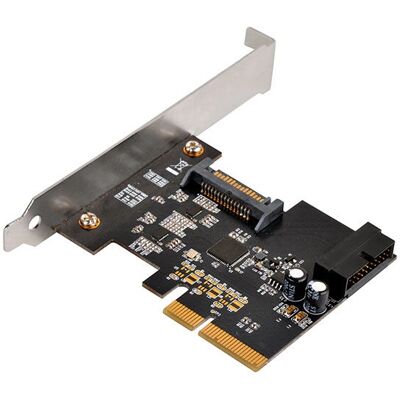 Silverstone ECU04-E PCIe USB 3.1 Placa de expansão - Perfil baixo Silverstone ECU04-E PCIe USB 3.1 Placa de expansão - Perfil baixo