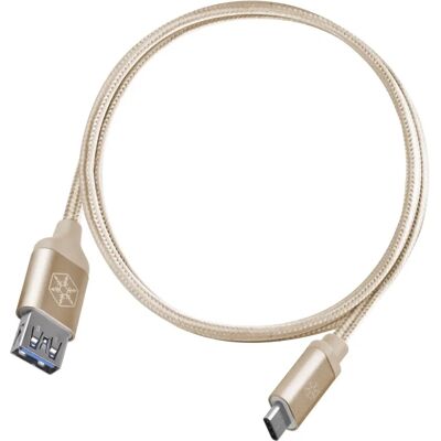 Kabel SilverStone CPU05G-500 USB-C do USB-A - 0,5m Kabel SilverStone CPU05G-500 USB-C do USB-A - 0,5m