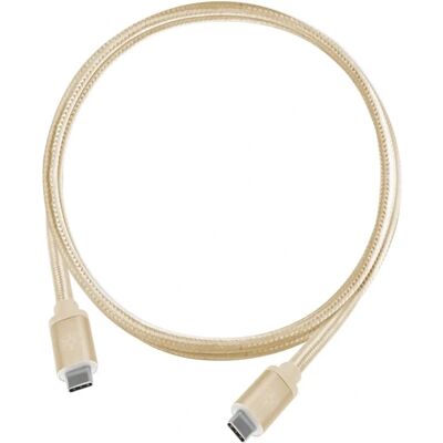 Kabel USB-C Silverstone - USB 3.1 Gen 2, 1 m, Złoto - Kabel USB Kabel USB-C Silverstone - USB 3.1 Gen 2, 1 m, Złoto - Kabel USB