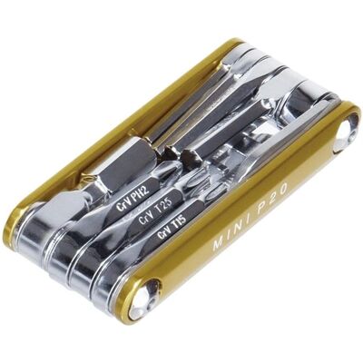 Topeak Mini P20 Multi Tool - Gold - Multi Tools Topeak Mini P20 Multi Tool - Gold - Multi Tools