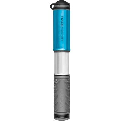 Mini Pompe à Vélo Race Rocket de Topeak - Bleu foncé, Argent, Gris - Compacte et Résistante Mini Pompe à Vélo Race Rocket de Topeak - Bleu foncé, Argent, Gris - Compacte et Résistante