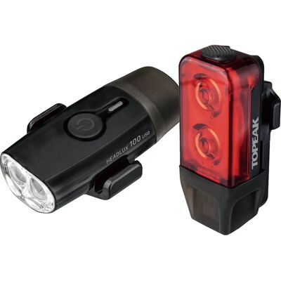 Topeak TMS098 bicycle light set - Front and Rear LED Topeak TMS098 bicycle light set - Front and Rear LED