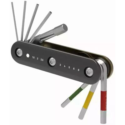 Ferramenta multifuncional Topeak Hex Combo - 8 tamanhos - Alumínio leve - Durável Ferramenta multifuncional Topeak Hex Combo - 8 tamanhos - Alumínio leve - Durável