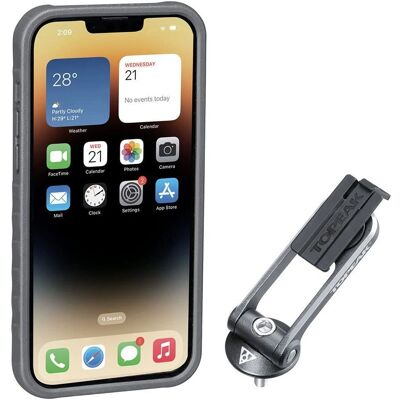 Topeak Smartphone-Hülle iPhone 14 Plus - Schwarz/Grau, Stoßfest, Verstellbar Topeak Smartphone-Hülle iPhone 14 Plus - Schwarz/Grau, Stoßfest, Verstellbar