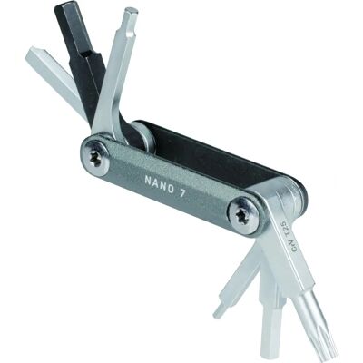 Topeak Nano 7 Multitool - Clés Allen, Torx, Tournevis - Publicité Topeak Nano 7 Multitool - Clés Allen, Torx, Tournevis - Publicité