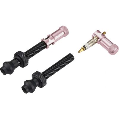 Soupape tubeless Granite Juicy Nipple - Rose - 44mm - Publicité Soupape tubeless Granite Juicy Nipple - Rose - 44mm - Publicité