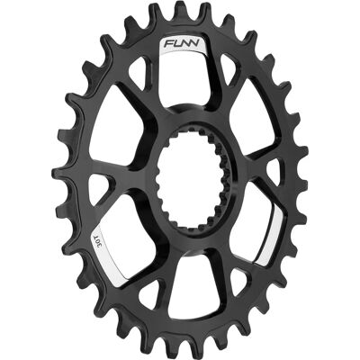 Funn Corona 30 Zähne CNC Aluminium Schwarz - MTB Kettenblatt Funn Corona 30 Zähne CNC Aluminium Schwarz - MTB Kettenblatt
