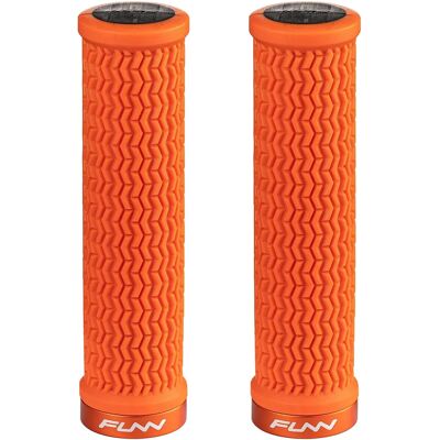 Funn Holeshot Lenkergriffe - 31mm, Orange, Lock-On, 130mm Funn Holeshot Lenkergriffe - 31mm, Orange, Lock-On, 130mm