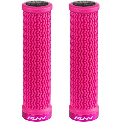 FUNN HOLESHOT Handtag - Vibrationsdämpning, Lock-On, Rosa FUNN HOLESHOT Handtag - Vibrationsdämpning, Lock-On, Rosa