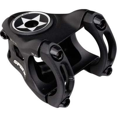 Potence Split Stem Noire de Spank - 38mm - Enduro/Trail - Publicité Potence Split Stem Noire de Spank - 38mm - Enduro/Trail - Publicité