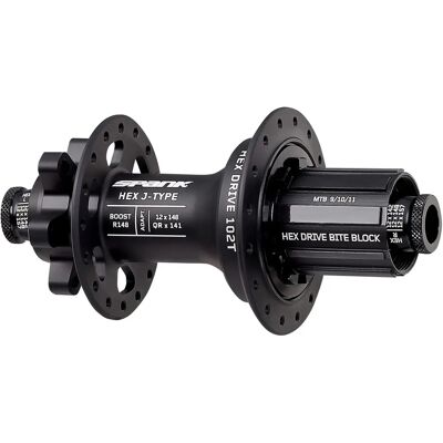 Mozzo posteriore MTB Spank Hex J-Type Boost - Nero - 12 x 148mm Mozzo posteriore MTB Spank Hex J-Type Boost - Nero - 12 x 148mm