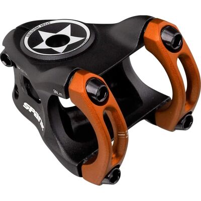 Spank Split Vorbau - Schwarz-Orange - 38mm - Fahrradvorbau Spank Split Vorbau - Schwarz-Orange - 38mm - Fahrradvorbau